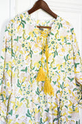 A-LINE DRESS by Tikau (Yellow flower)