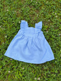 KIDS LINEN DRESS by Tikau (Light blue)