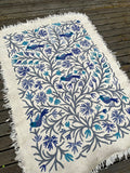 2-LAATU nro 2 / BIRDS CARPET BLUE by Tikau (125x180cm)