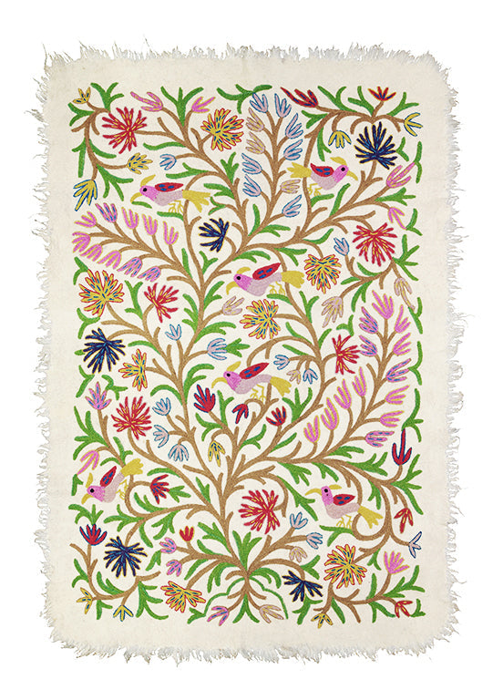 2-LAATU nro 1/ BIRDS CARPET MULTICOLOUR by Tikau (125x180cm)
