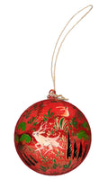 Christmas ornament bauble (Deer red)